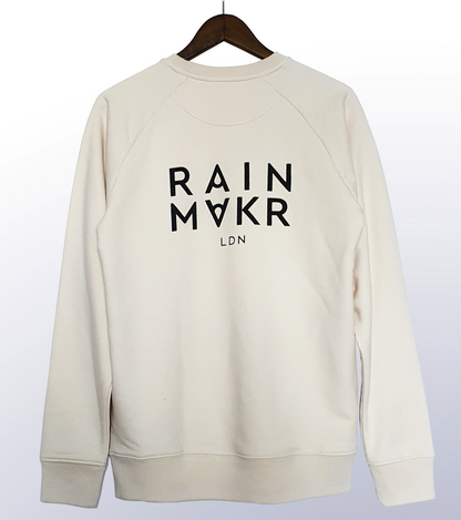 RAINMAKR LDN - BACK PRINT - NATURAL RAW JUMPER