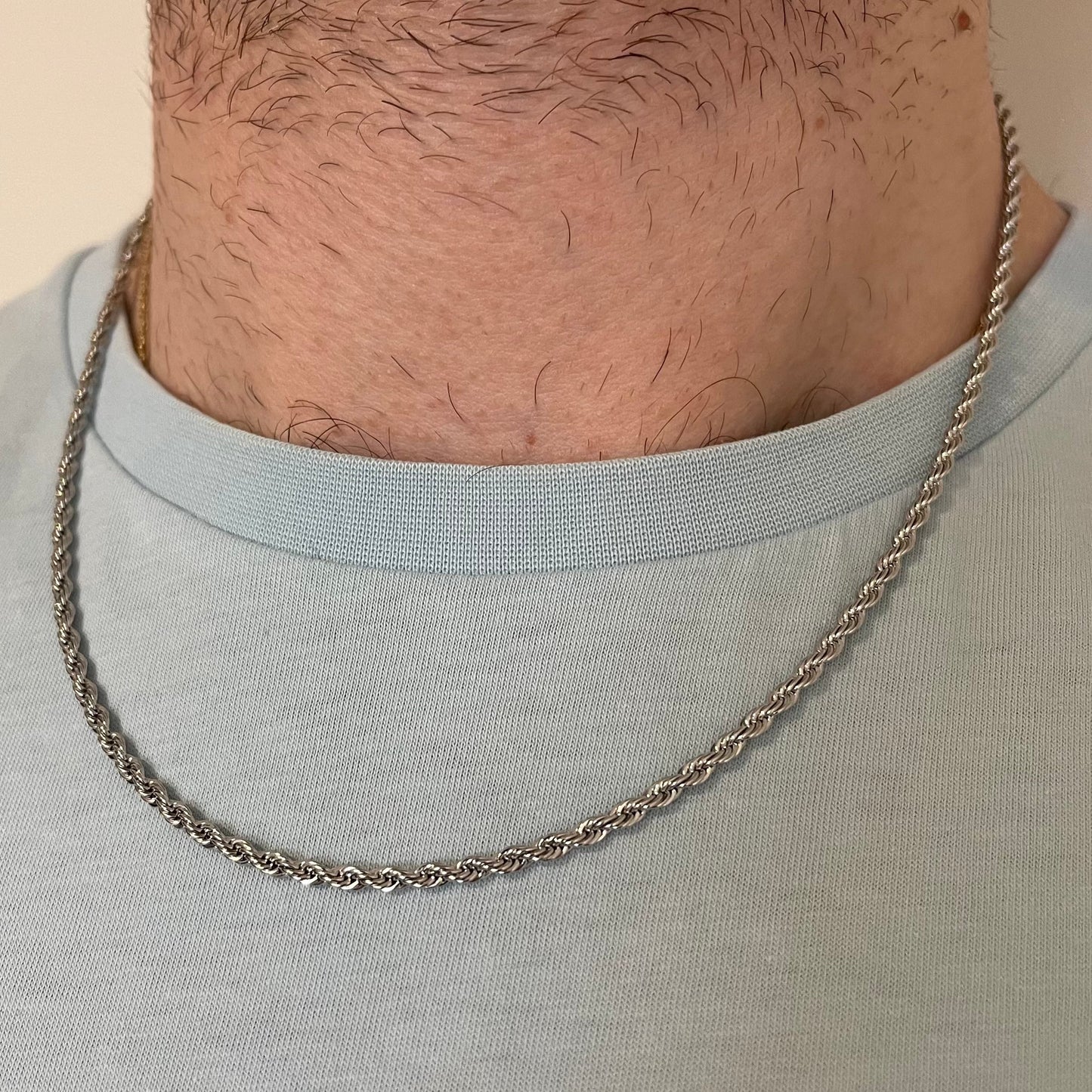 Rope Chain Steel Necklace