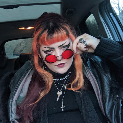 Framed Red x Black Sunglasses