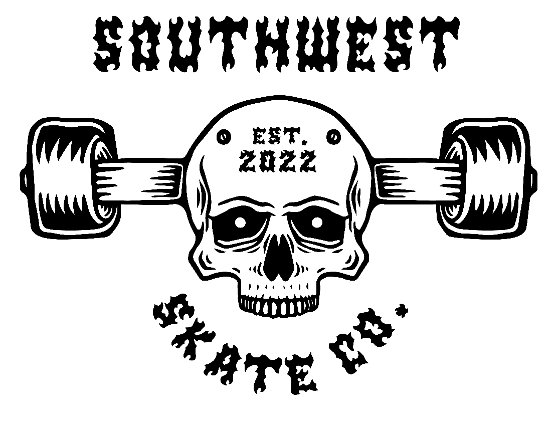 Southwest skate co skull board