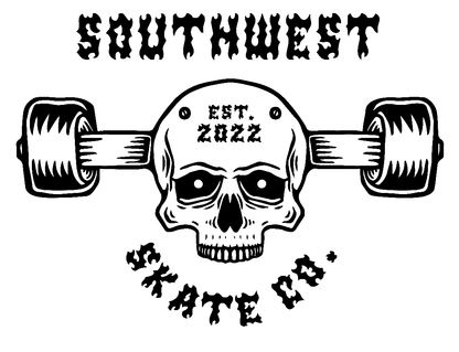 Southwest skate co skull board