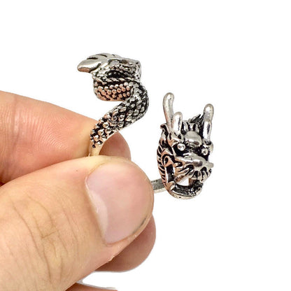 Asian Dragon Wraparound Ring